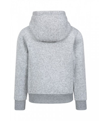 Nevis Fur Lined Kids Hoodie Medium Grey $15.75 Tops