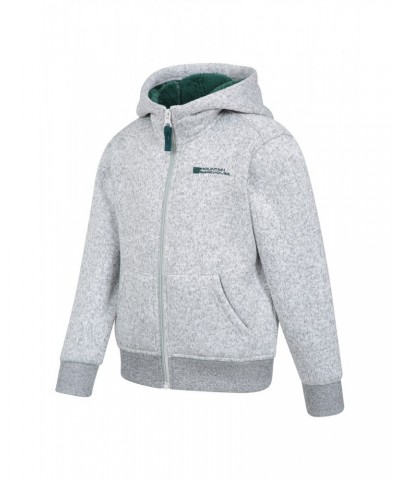 Nevis Fur Lined Kids Hoodie Medium Grey $15.75 Tops