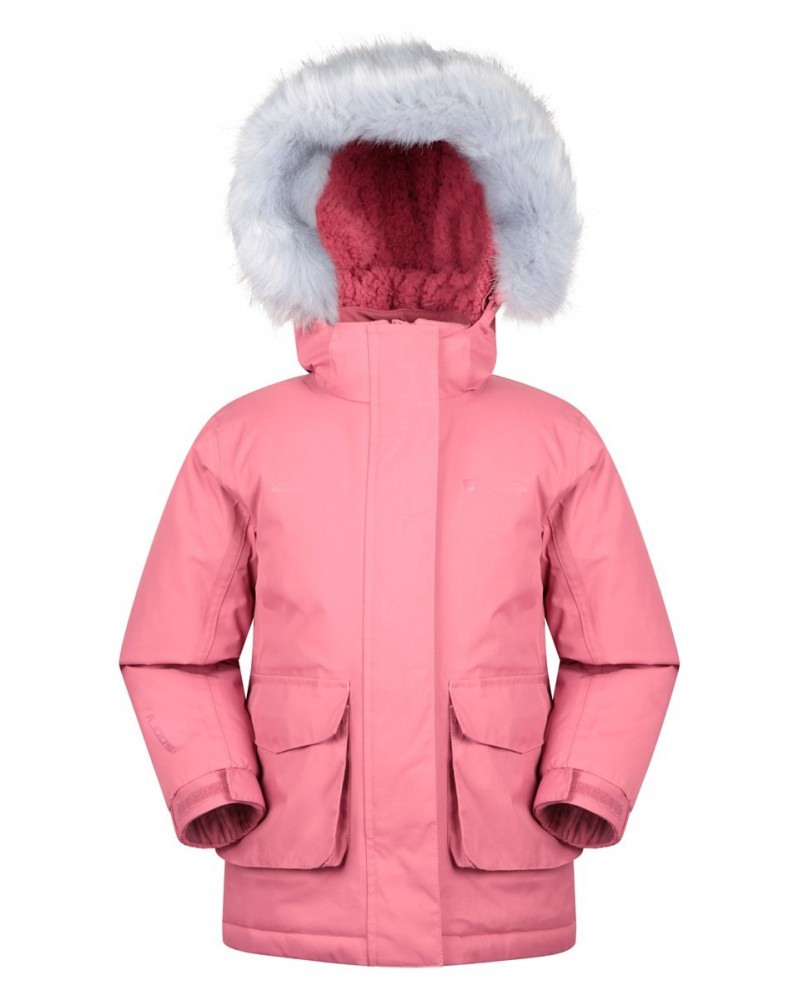 Ranger 3 Kids Waterproof Parka Jacket Pink $25.64 Jackets