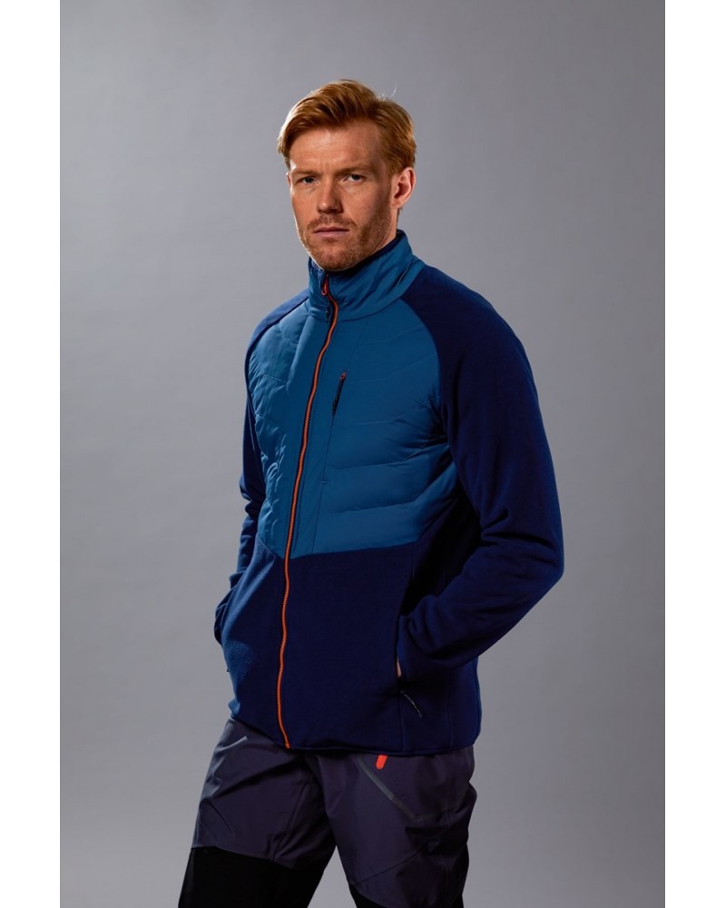 Ultra Endeavour Mens Insulated Fleece Jacket Blue $26.00 Fleece