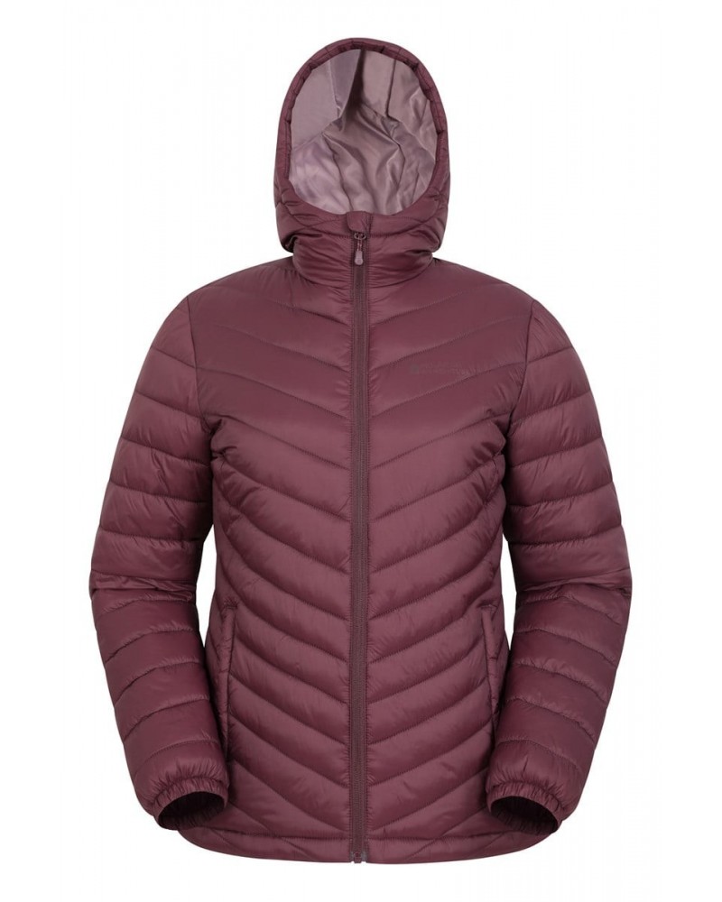 Seasons Womens Insulated Jacket Dark Purple $36.39 Jackets