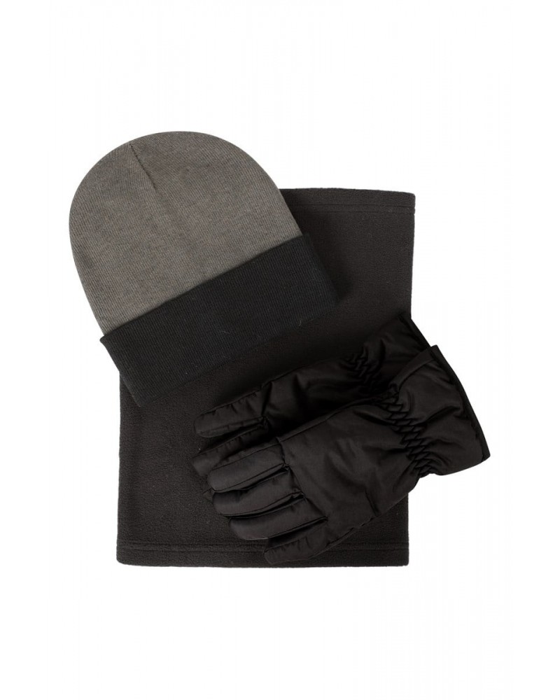 Womens Snow Accessories Set Black $15.75 Accessories