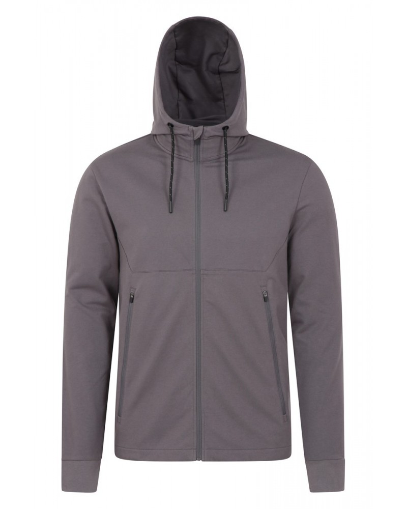 Race II Mens Full-Zip Hoodie Grey $18.14 Tops