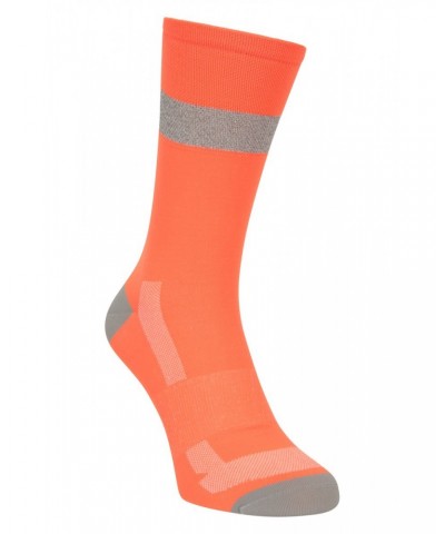 Iso-Viz Reflective Mens Running Socks Orange $11.99 Accessories