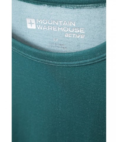 Track Womens Seamless Tee Dark Teal $11.39 Active