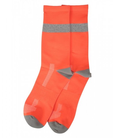 Iso-Viz Reflective Mens Running Socks Orange $11.99 Accessories