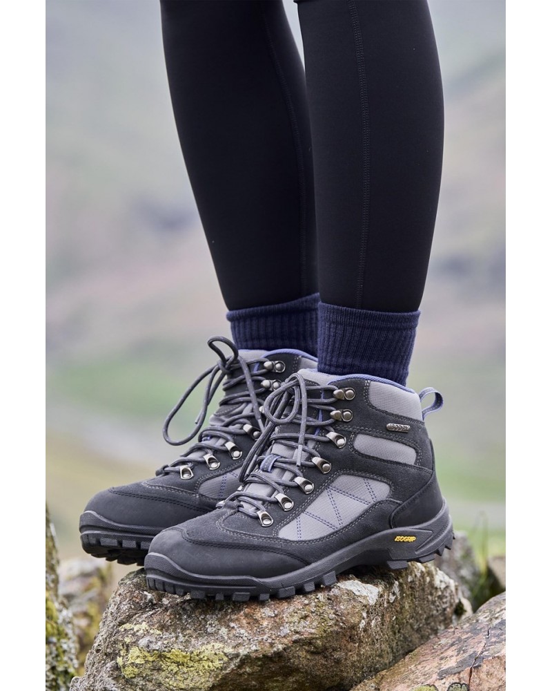 Storm Womens IsoGrip Waterproof Hiking Boots Grey $34.10 Footwear