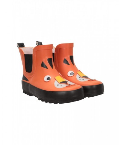 Kids Short Character Rain Boots Orange $15.11 Footwear