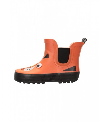 Kids Short Character Rain Boots Orange $15.11 Footwear