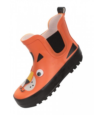 Kids Short Character Rain Boots Orange $15.11 Footwear