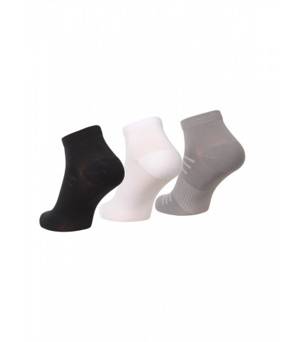 Mens Arch Support Sneaker Socks 3-Pack Black $9.71 Accessories