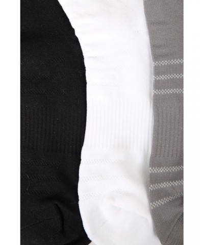 Mens Arch Support Sneaker Socks 3-Pack Black $9.71 Accessories