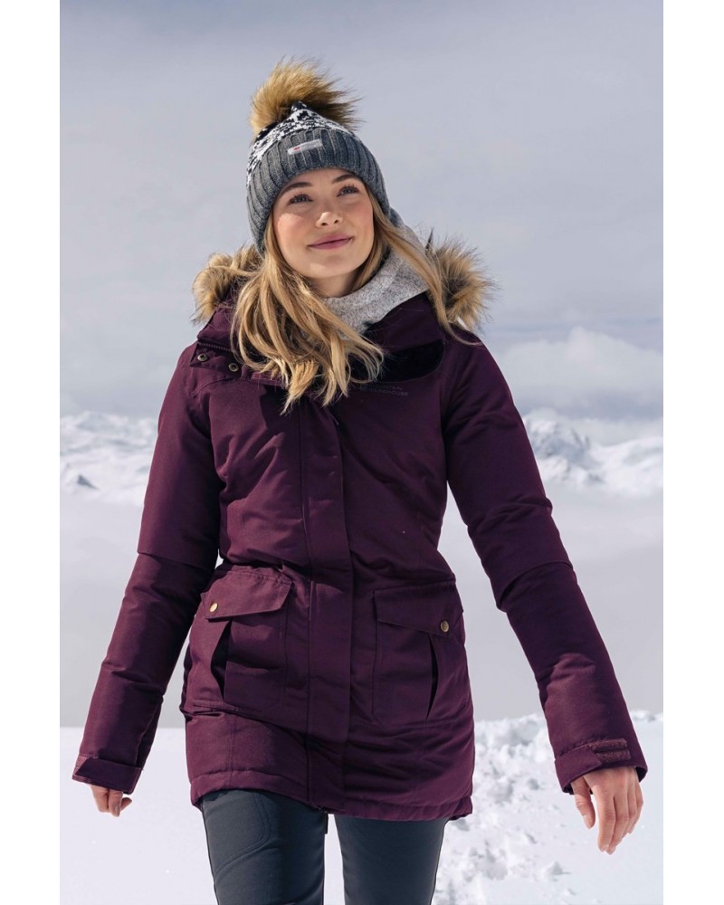 Tarka II Womens Long Insulated Waterproof Jacket Burgundy $36.00 Jackets