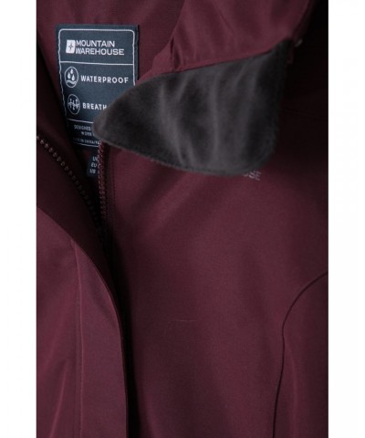 Tarka II Womens Long Insulated Waterproof Jacket Burgundy $36.00 Jackets