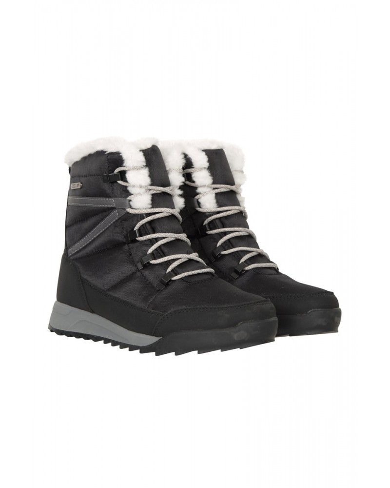 Leisure II Womens Snow Boots Jet Black $36.75 Footwear