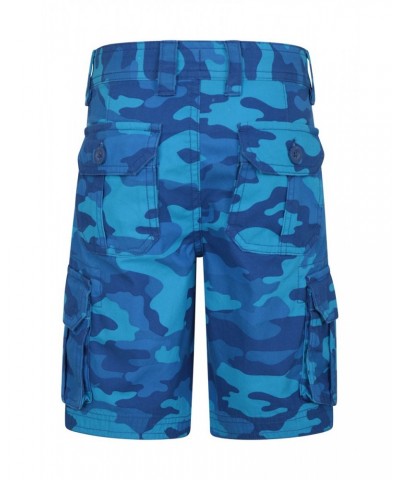 Camo Cargo Kids Shorts Blue $15.18 Pants