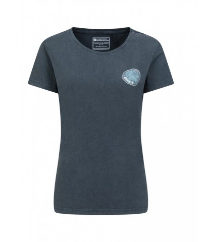 Whistler Tree Ring Organic Womens T-Shirt Navy $15.00 Tops