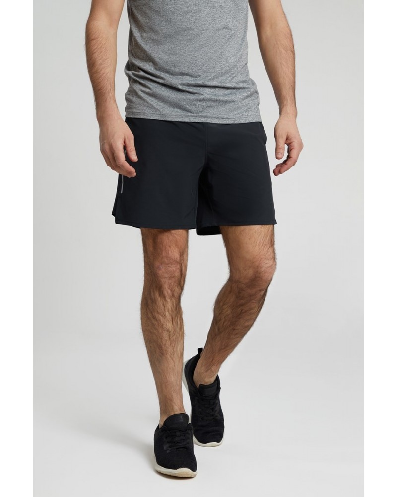 Motion Mens 2 in 1 Active Shorts Black $22.56 Pants