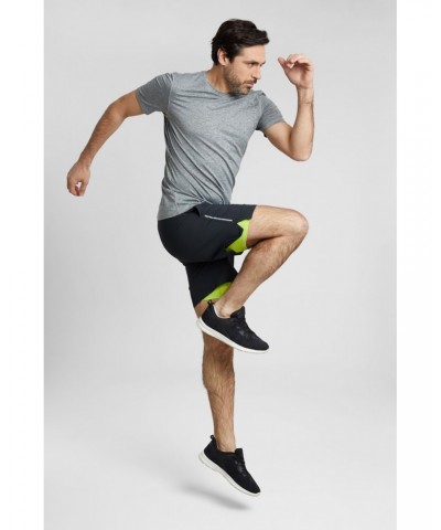 Motion Mens 2 in 1 Active Shorts Black $22.56 Pants