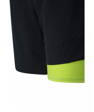 Motion Mens 2 in 1 Active Shorts Black $22.56 Pants