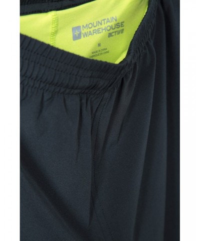 Motion Mens 2 in 1 Active Shorts Black $22.56 Pants