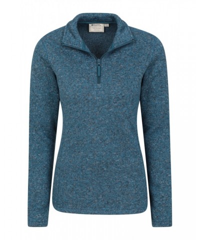 Idris Womens Half Zip Fleece Teal $19.97 Fleece