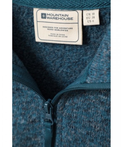 Idris Womens Half Zip Fleece Teal $19.97 Fleece