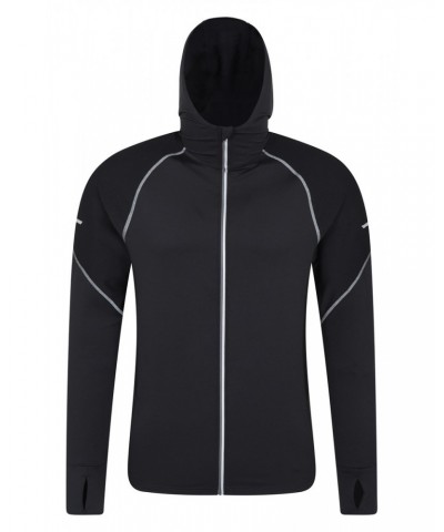 Control Mens Reflective Running Hoodie Black $15.20 Tops