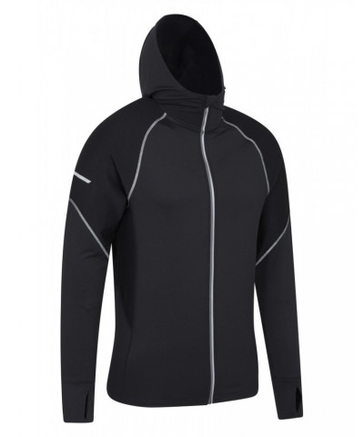 Control Mens Reflective Running Hoodie Black $15.20 Tops