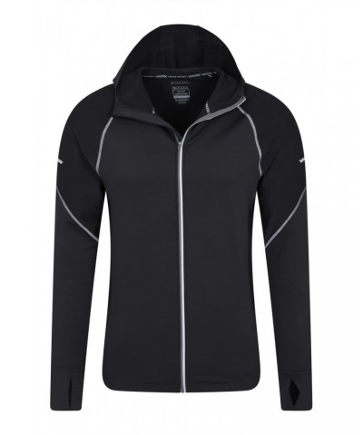 Control Mens Reflective Running Hoodie Black $15.20 Tops