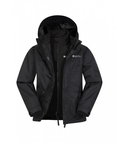 Bracken Extreme 3 in 1 Kids Waterproof Jacket Black $40.00 Jackets