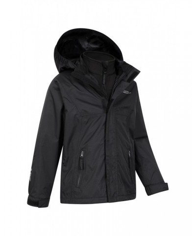 Bracken Extreme 3 in 1 Kids Waterproof Jacket Black $40.00 Jackets