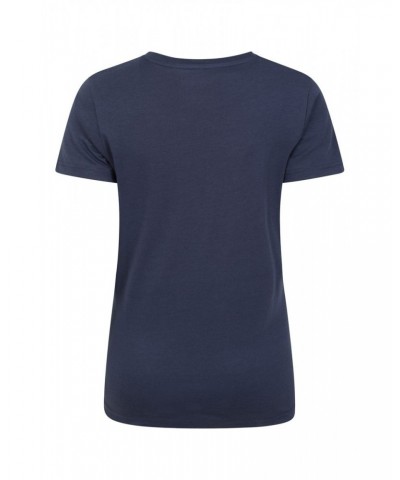 Whale Tail Womens Organic T-Shirt Navy $13.20 Tops