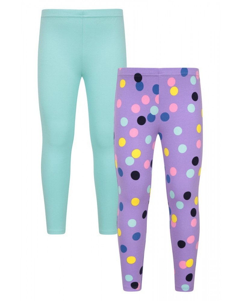 Patterned Casual Kids Leggings Multipack Lilac $11.59 Active