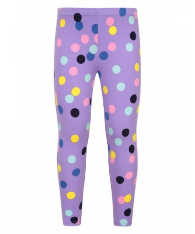 Patterned Casual Kids Leggings Multipack Lilac $11.59 Active