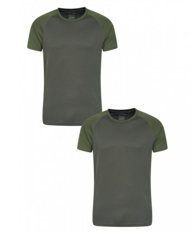 Endurance Mens T-Shirt Multipack Dark Green $15.38 Tops