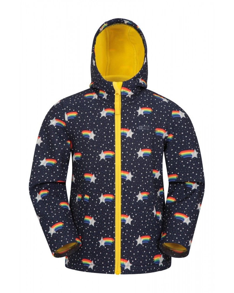 Exodus Kids Printed Water Resistant Softshell Rainbow $17.39 Jackets