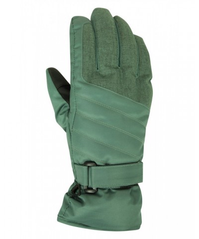 Glide Womens Waterproof Ski Gloves Khaki $20.50 Ski