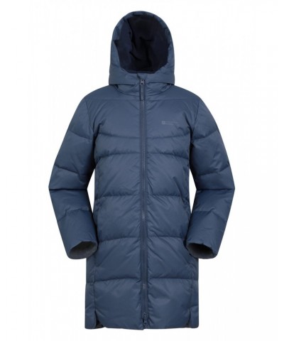 Kids Longline RDS Down Jacket Navy $51.70 Jackets