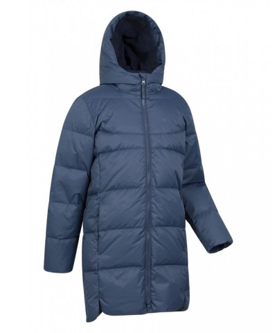 Kids Longline RDS Down Jacket Navy $51.70 Jackets