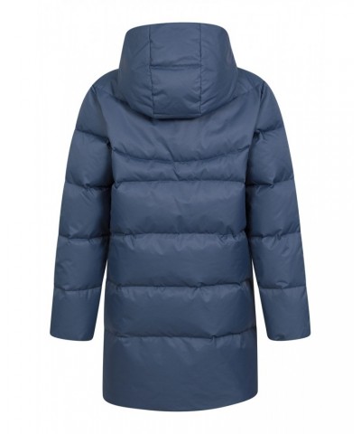 Kids Longline RDS Down Jacket Navy $51.70 Jackets