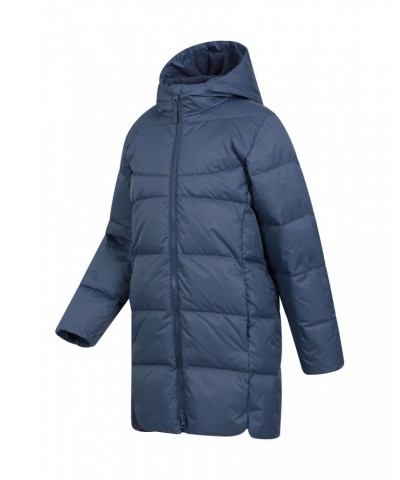 Kids Longline RDS Down Jacket Navy $51.70 Jackets