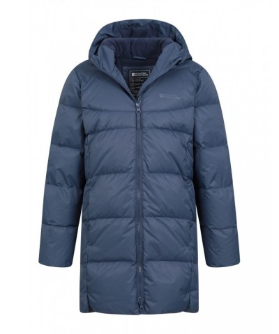 Kids Longline RDS Down Jacket Navy $51.70 Jackets