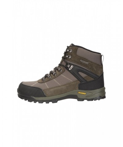 Storm Mens Waterproof IsoGrip Boots Khaki $39.60 Footwear