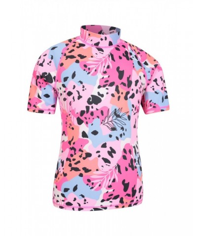 Short Sleeve Kids Printed Rash Guard Mixed $10.00 Tops