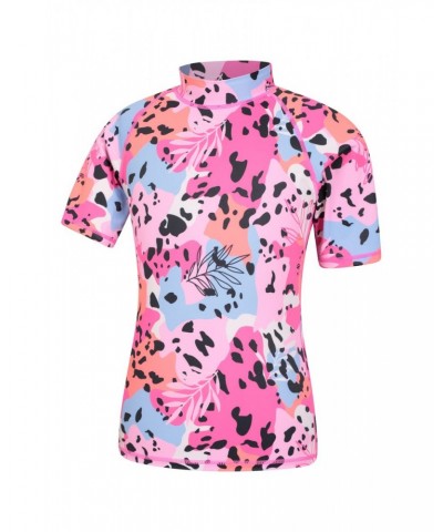 Short Sleeve Kids Printed Rash Guard Mixed $10.00 Tops