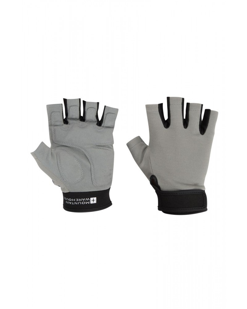 Universal Fingerless Fishing Gloves Grey $11.87 Ski