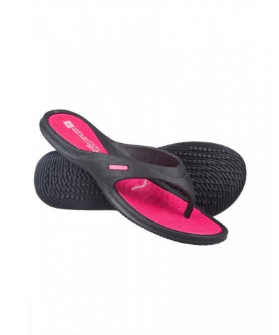 Street Womens Flip Flops Bright Pink $11.59 Footwear