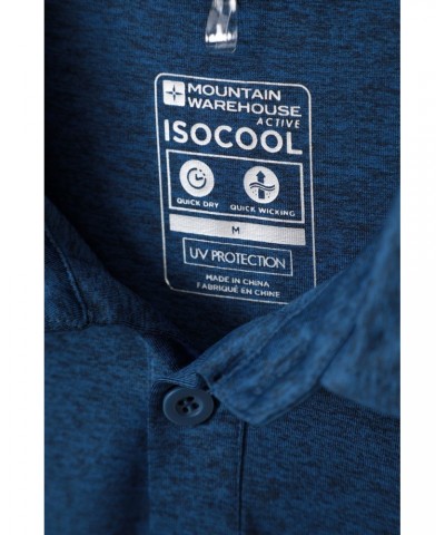 Deuce IsoCool Mens Polo Dark Blue $13.53 Tops