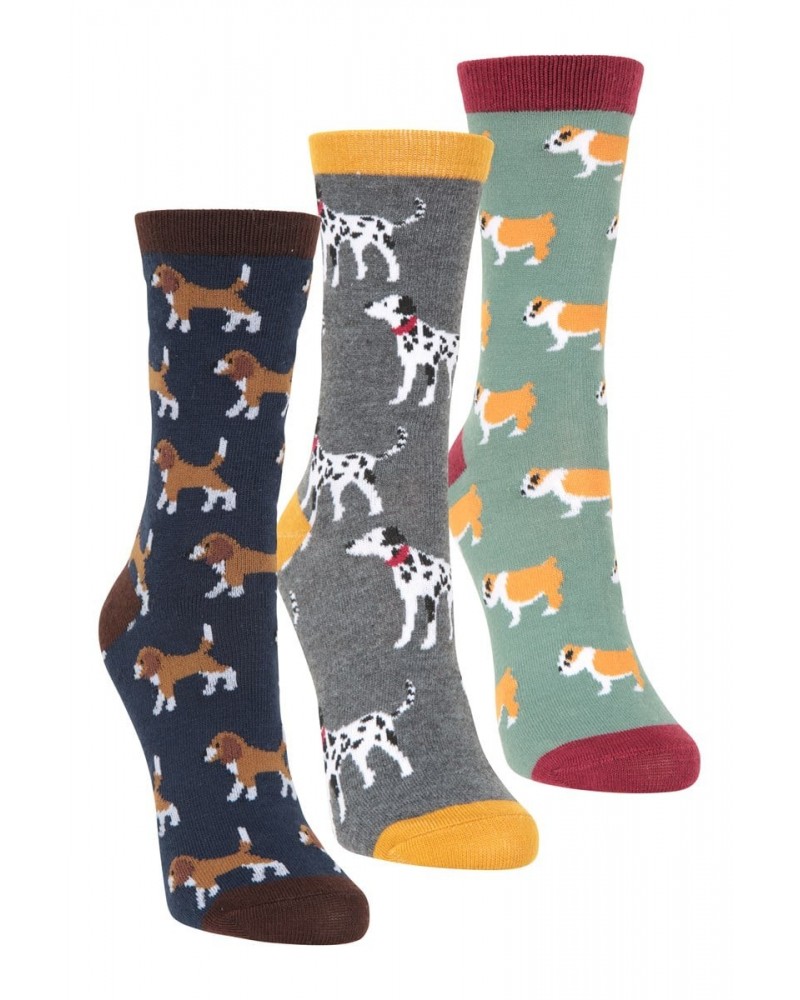 Recycled Cotton Womens Socks 3-Pack Navy $12.74 Accessories